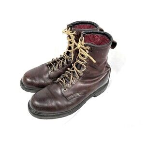 Red Wing Vintage Leather Insulated Steel Toe Work Boots Men's Size 11 24035